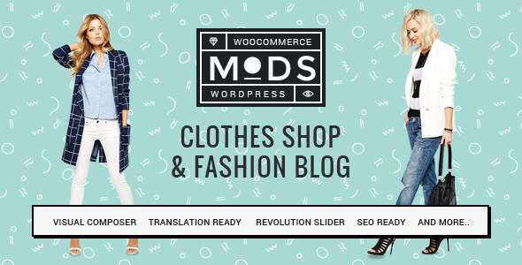 Mẫu website bán hàng quần áo MODS