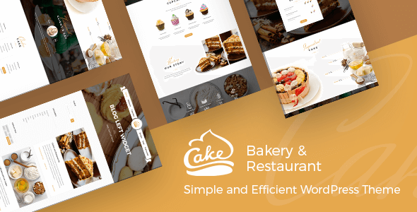 Mẫu website giới thiệu tiệm bánh, cửa hàng bánh CAKES