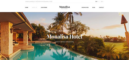 Mẫu website khách sạn, nhà nghỉ, resort