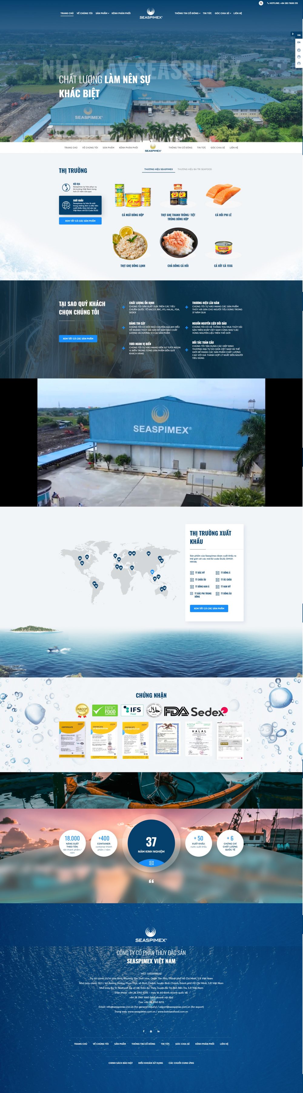 Seaspimex- Thủy sản xuất khẩu