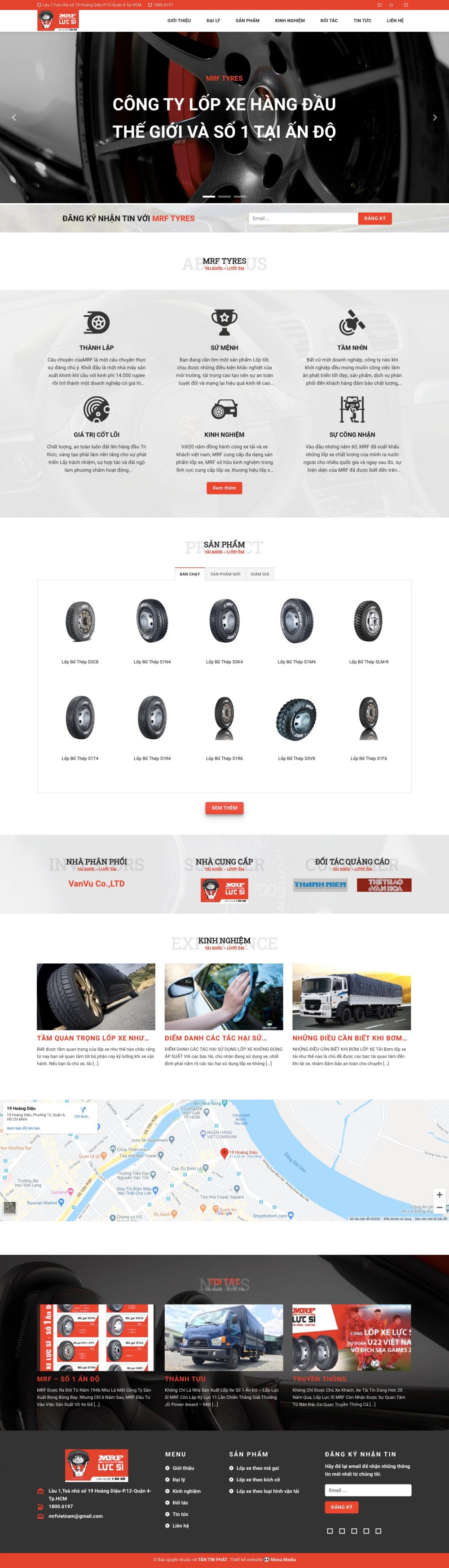 MRF – Công ty phân phối lốp xe từ Ấn Độ