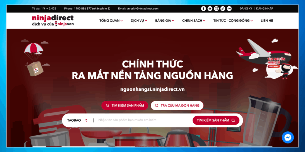 Cấu trúc chuẩn khi thiết kế website nhập hàng Trung Quốc​